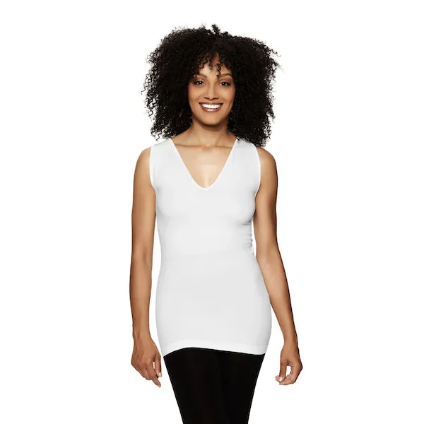 Reversible Scoop to V Neck Tank Top sold by skinnytees product image thumbnail 3