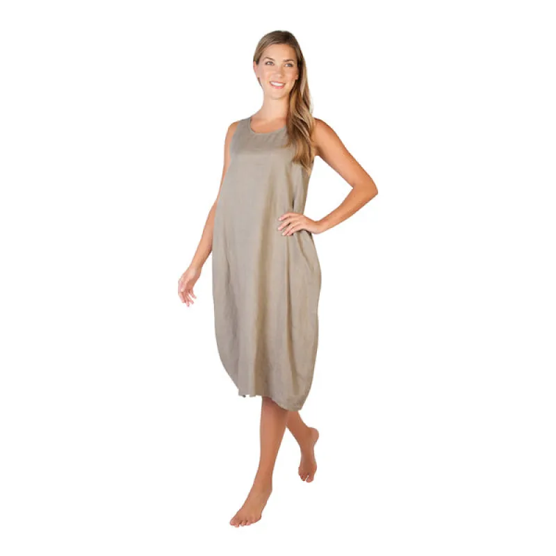 Linen Dress with Pockets sold by skinnytees