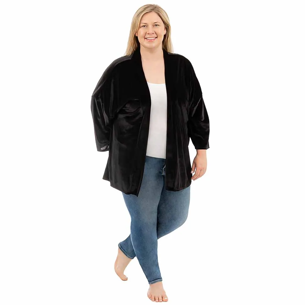 Short Velvet Cardigan sold by skinnytees product image thumbnail 3