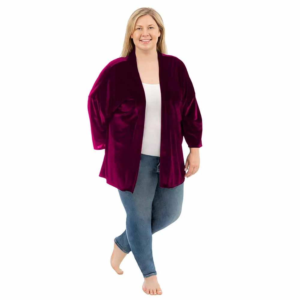 Short Velvet Cardigan sold by skinnytees product image thumbnail 4