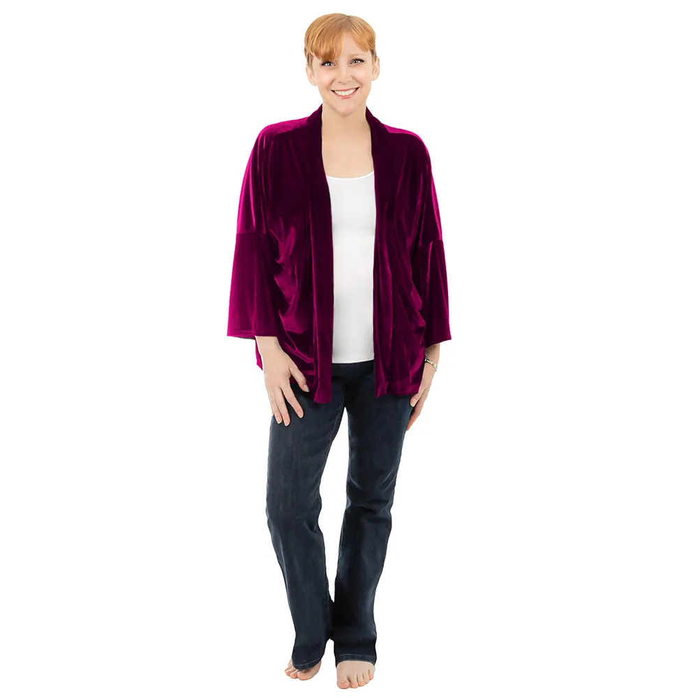 Short Velvet Cardigan sold by skinnytees product image thumbnail 2