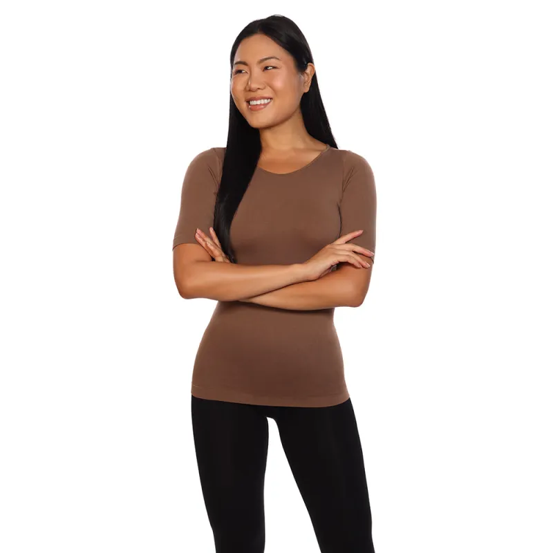 1/2 Sleeve Tee Taupe sold by skinnytees