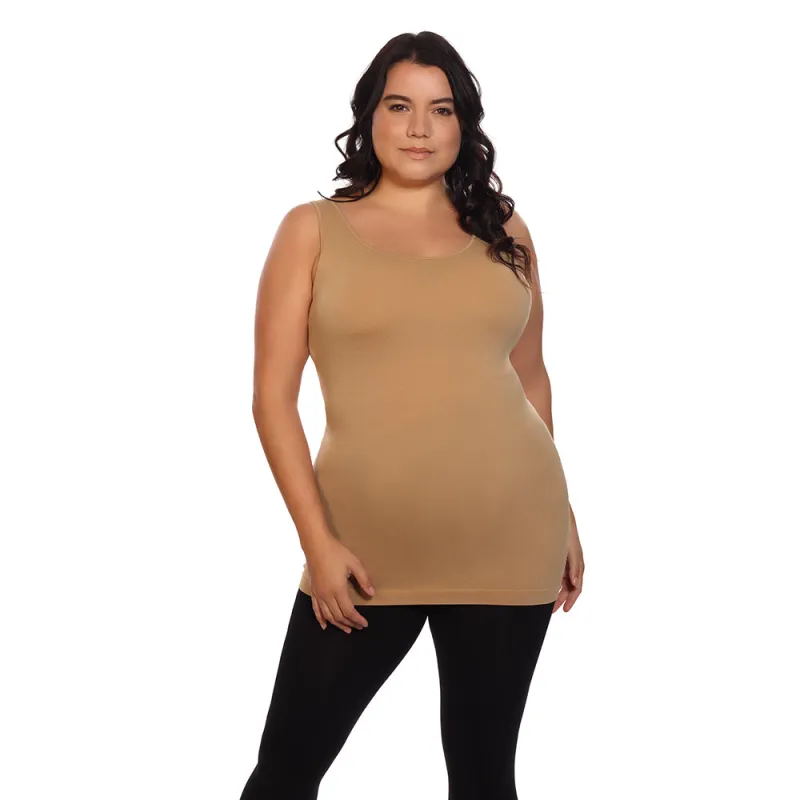 Basic Tank Top Brown Sugar sold by skinnytees