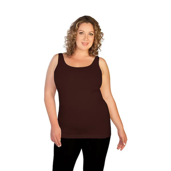Basic Tank Top Dark Brown sold by skinnytees product image thumbnail 2