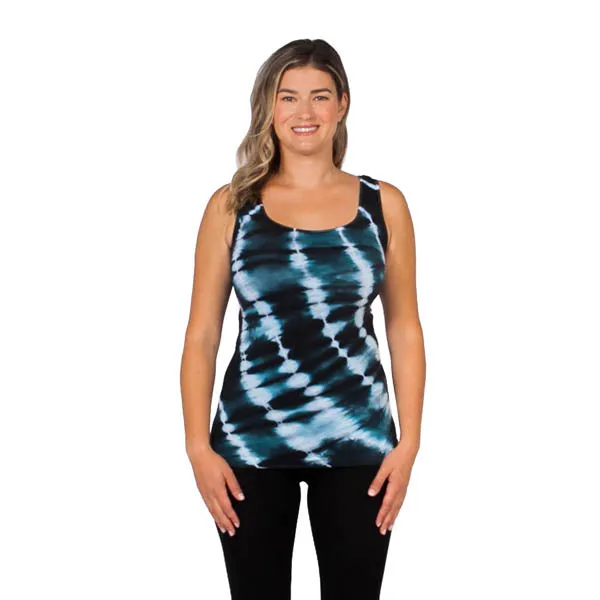 Tie Dye Lines Tank Top sold by skinnytees