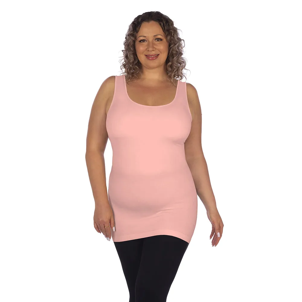 Plus Tank Top with Built In Shelf Bra sold by skinnytees product image thumbnail 3