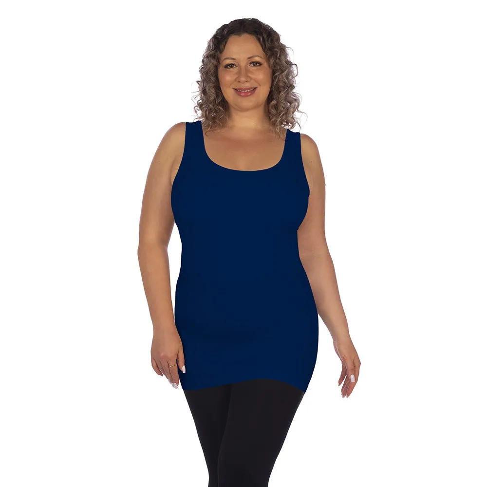 Plus Tank Top with Built In Shelf Bra sold by skinnytees product image thumbnail 4