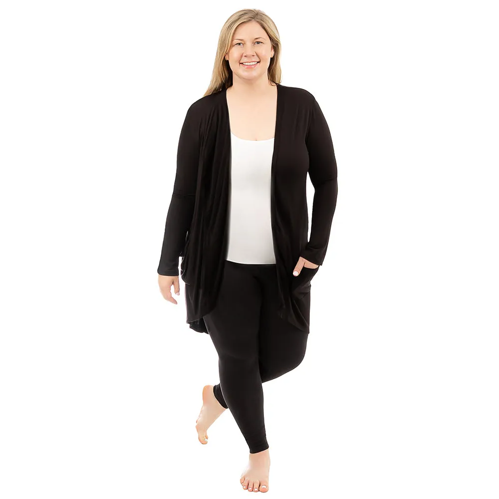 Plus Everyday Cardi w/Pockets sold by skinnytees product image thumbnail 2