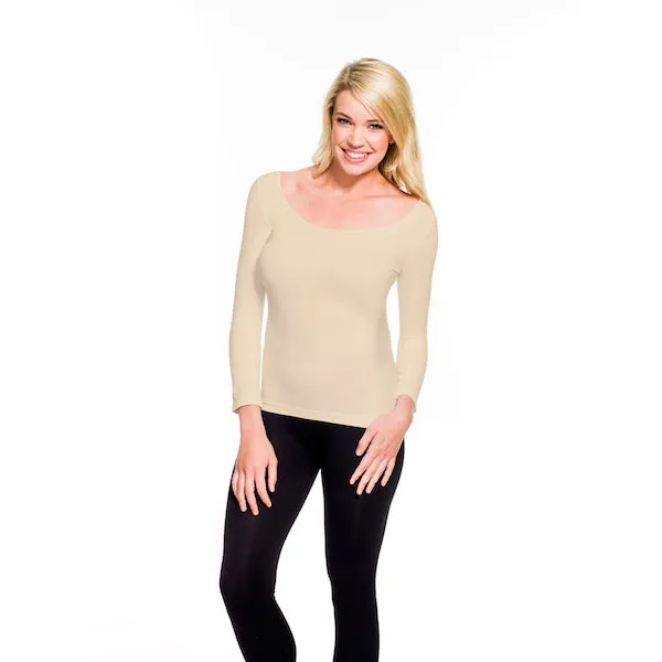 3/4 Sleeve Scoop Neck Tee sold by skinnytees product image thumbnail 5