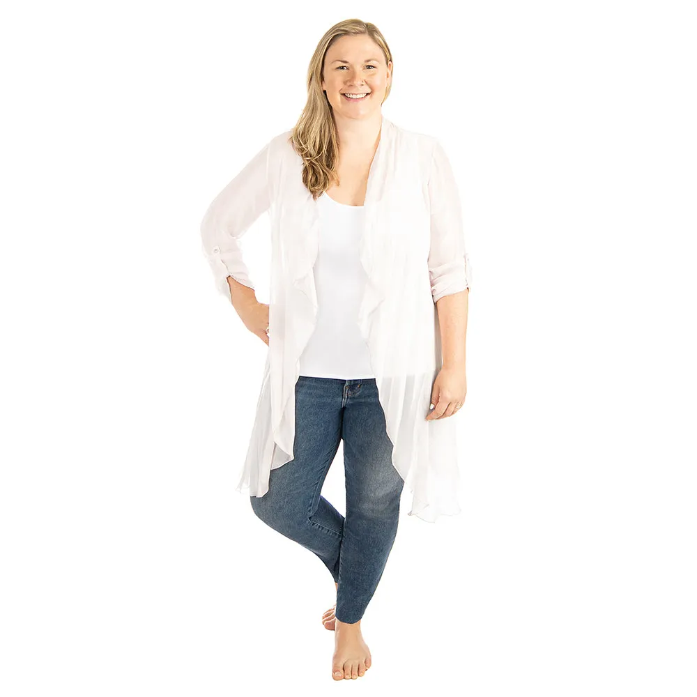 Plus Silk Cardigan sold by skinnytees product image thumbnail 3