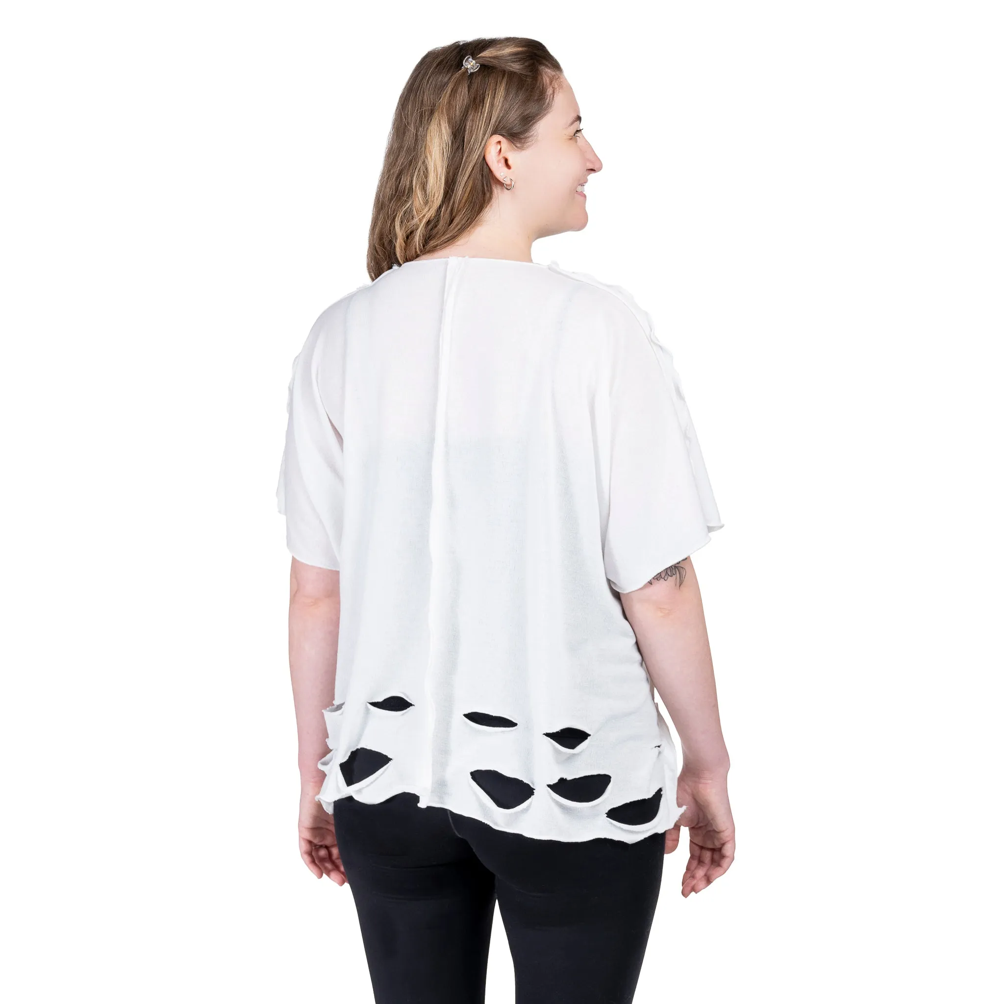 Laser Cut Knit Top sold by skinnytees product image thumbnail 5