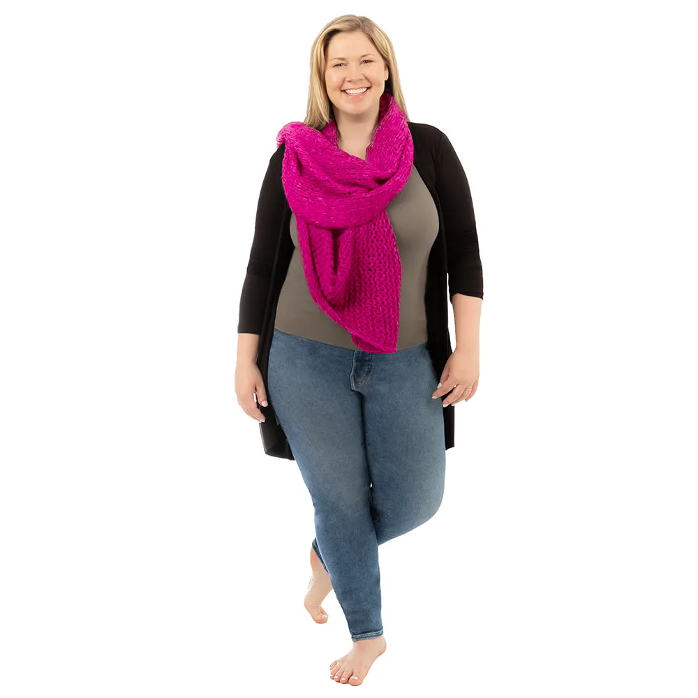 Chunky Knit Scarf sold by skinnytees product image thumbnail 3