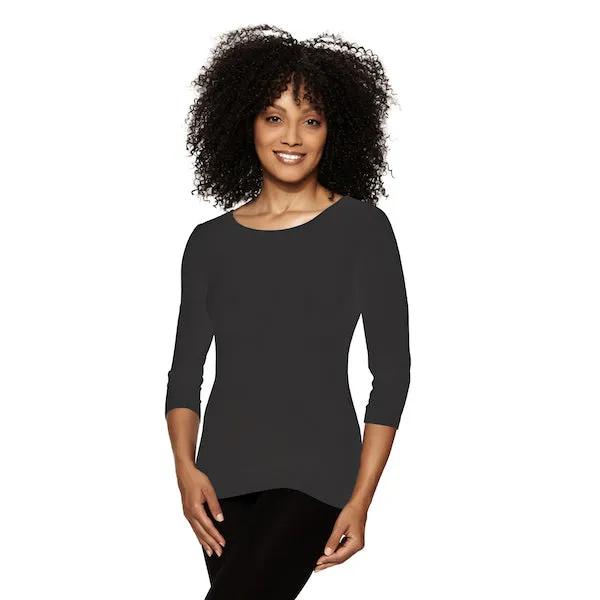3/4 Sleeve Crewneck Top sold by skinnytees product image thumbnail 3