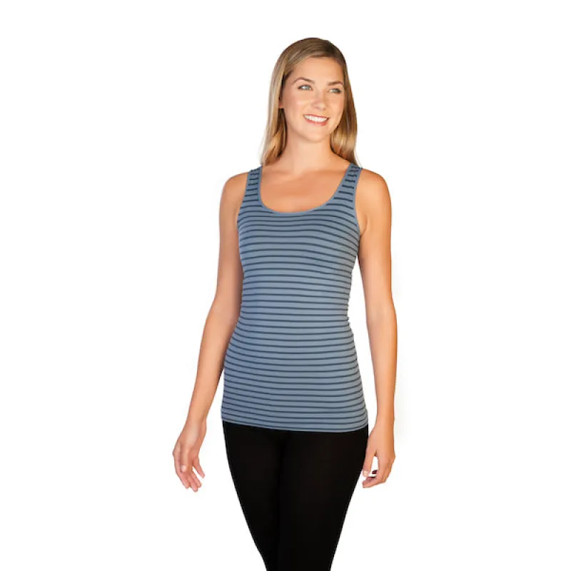 Tonal Stripe Tank Final Sale sold by skinnytees
