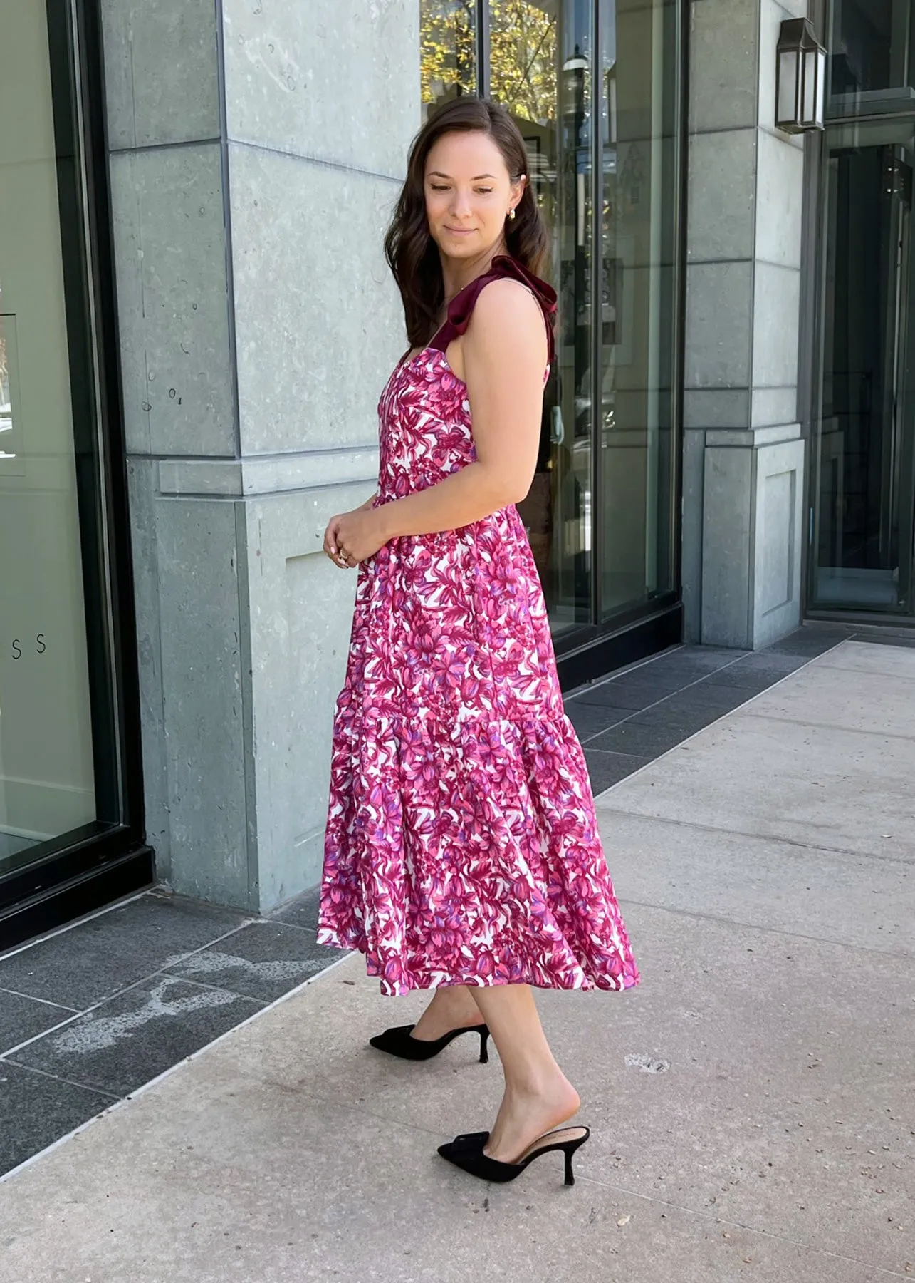 Maya Tiered Dress Parlor Floral sold by Abbey Glass product image thumbnail 3