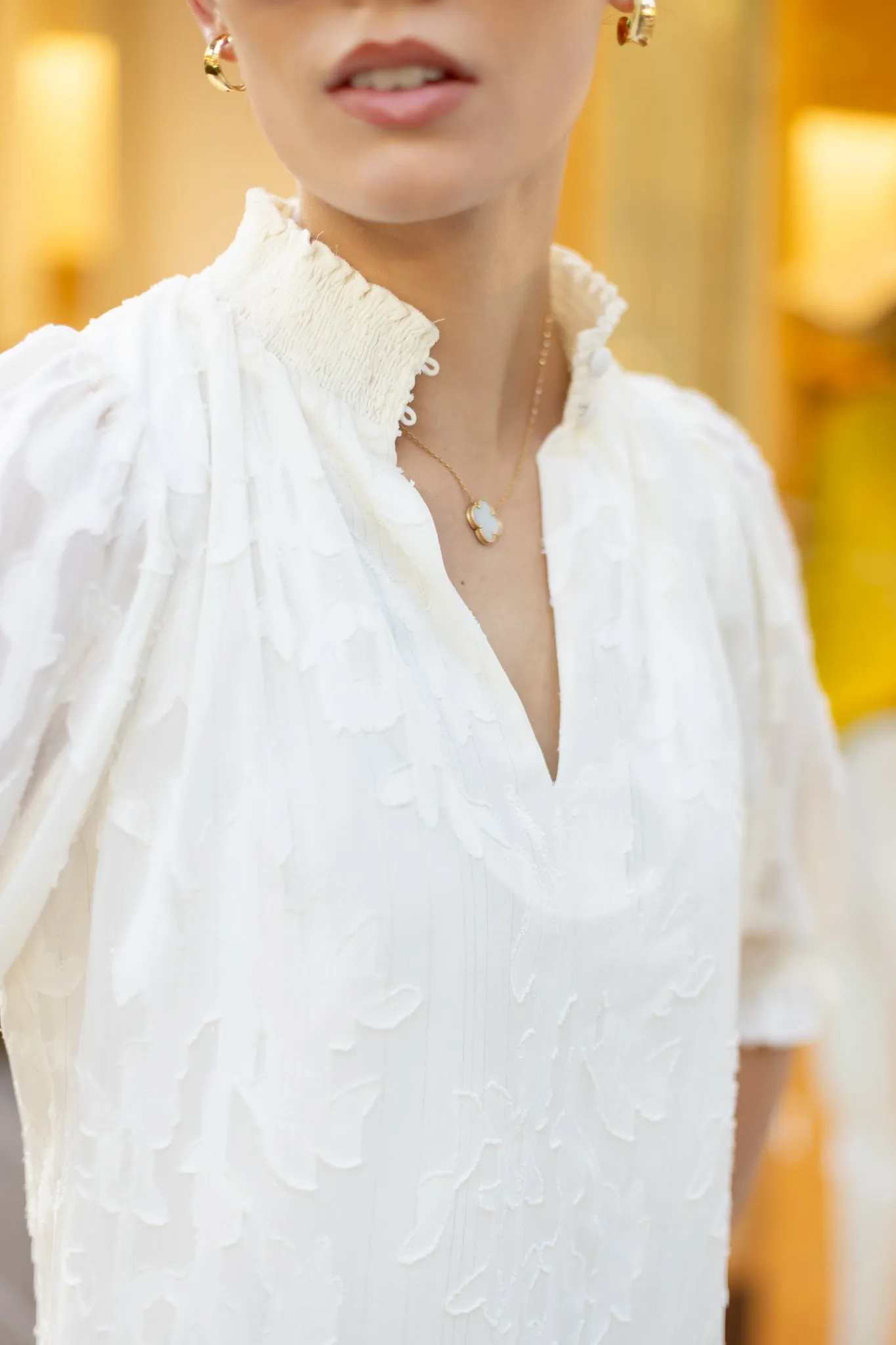 Bennett Top Creme Chiffon sold by Abbey Glass product image thumbnail 5