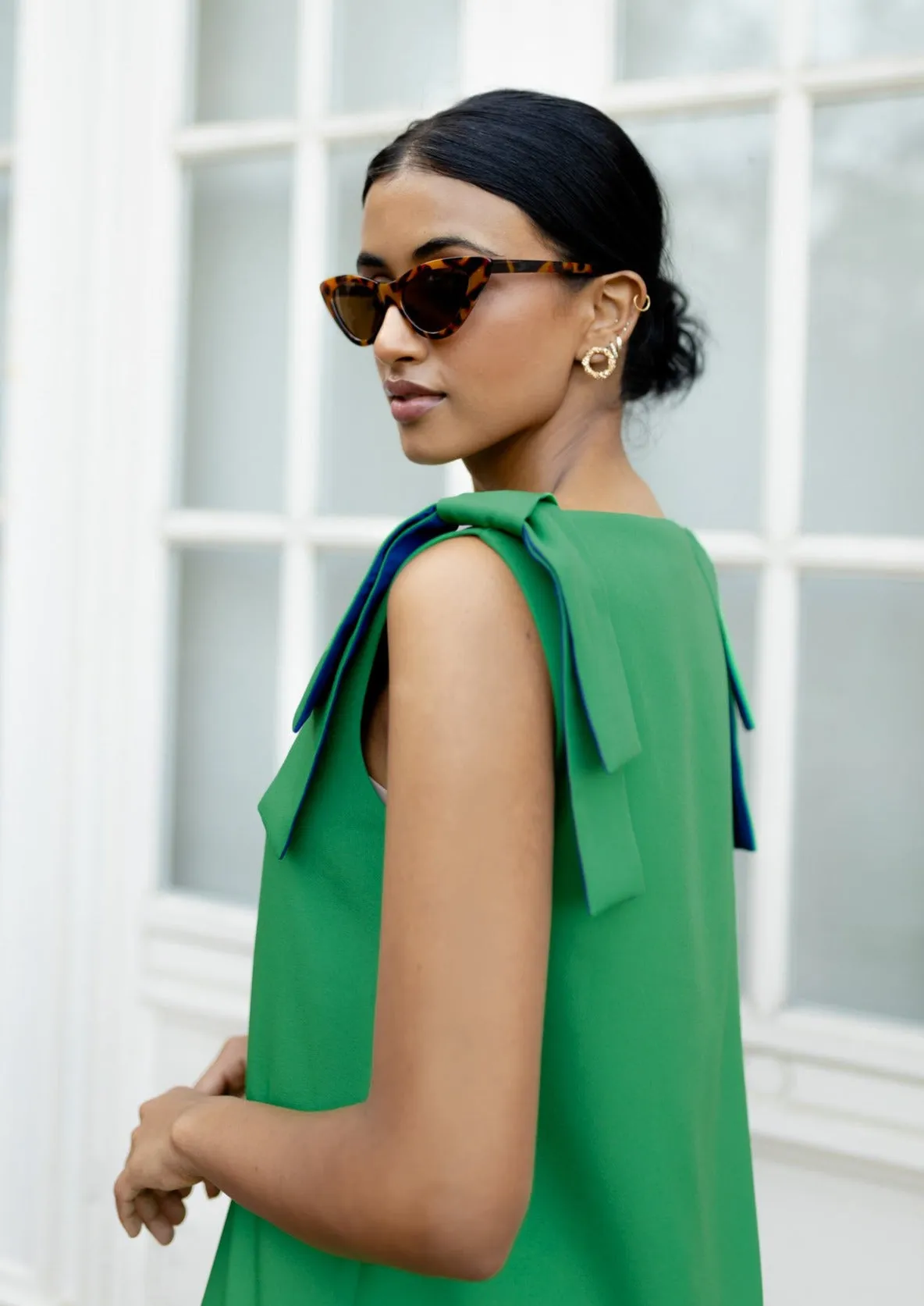 Michelle Shift Dress Kelly Green sold by Abbey Glass product image thumbnail 4