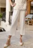 GRACE WIDE LEG CULOTTES WHITE sold by Abbey Glass