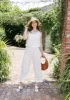 GRACE WIDE LEG CULOTTES WHITE sold by Abbey Glass