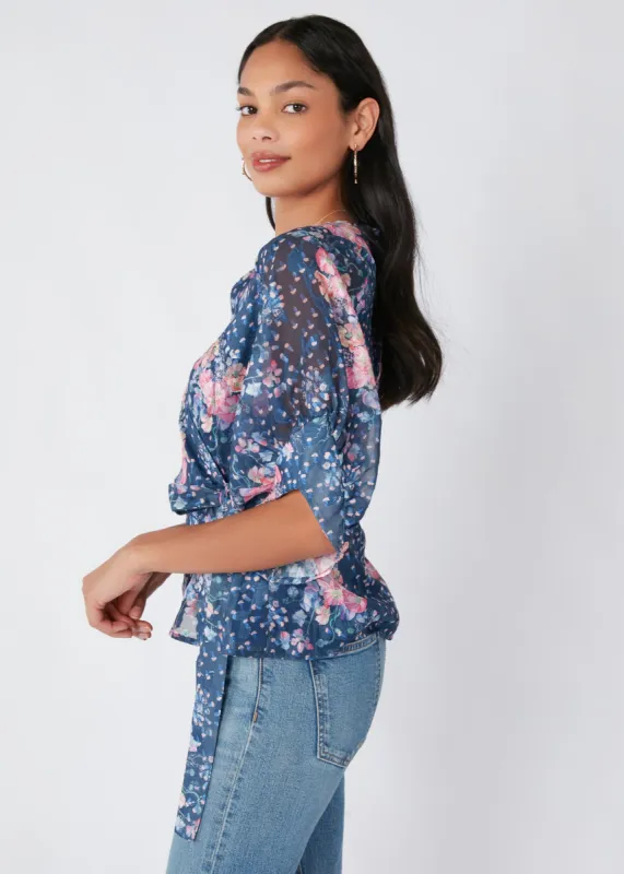 Marie Wrap Top Secret Garden sold by Abbey Glass