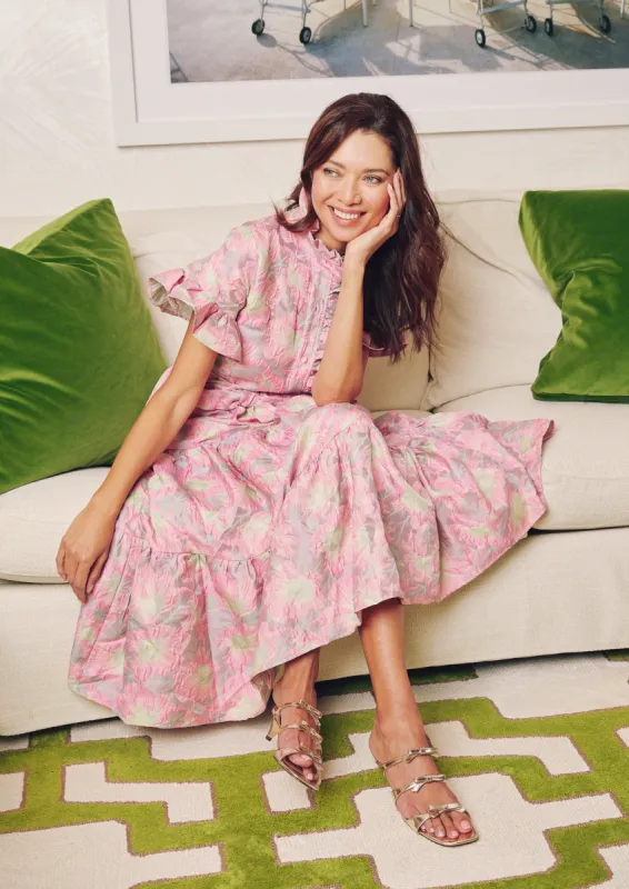 Sadie Maxi Dress Paradise Jacquard sold by Abbey Glass