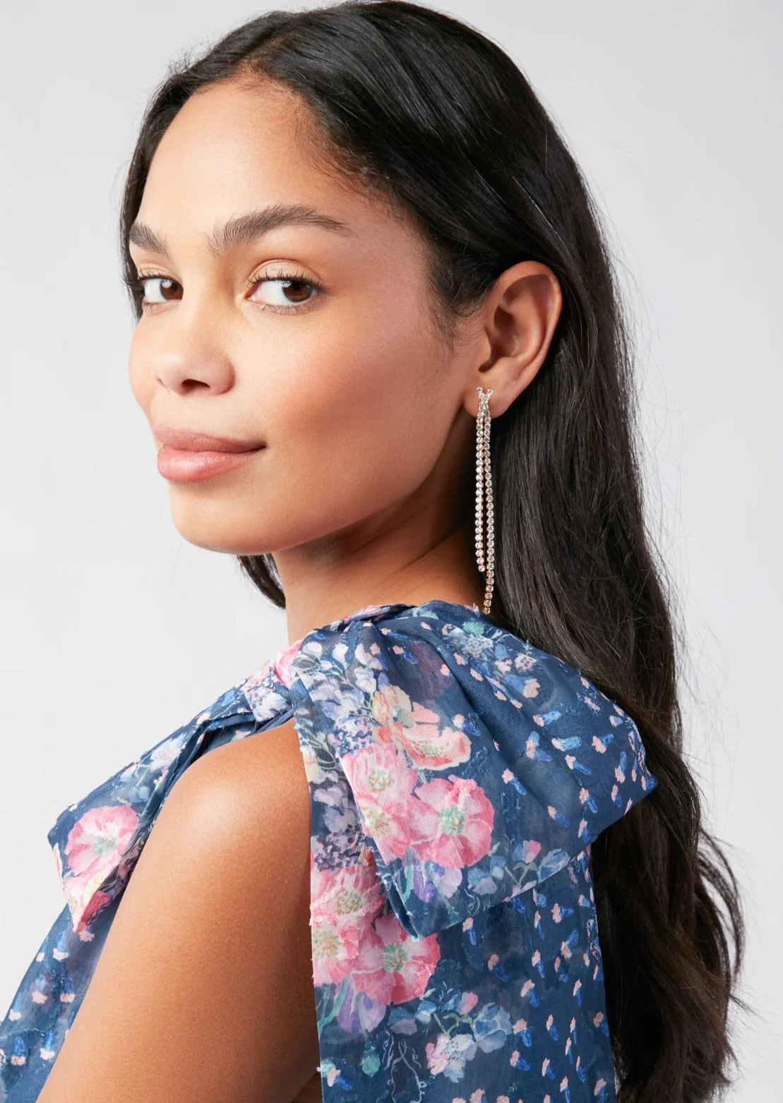 Crisscross Crystal Earring sold by Abbey Glass