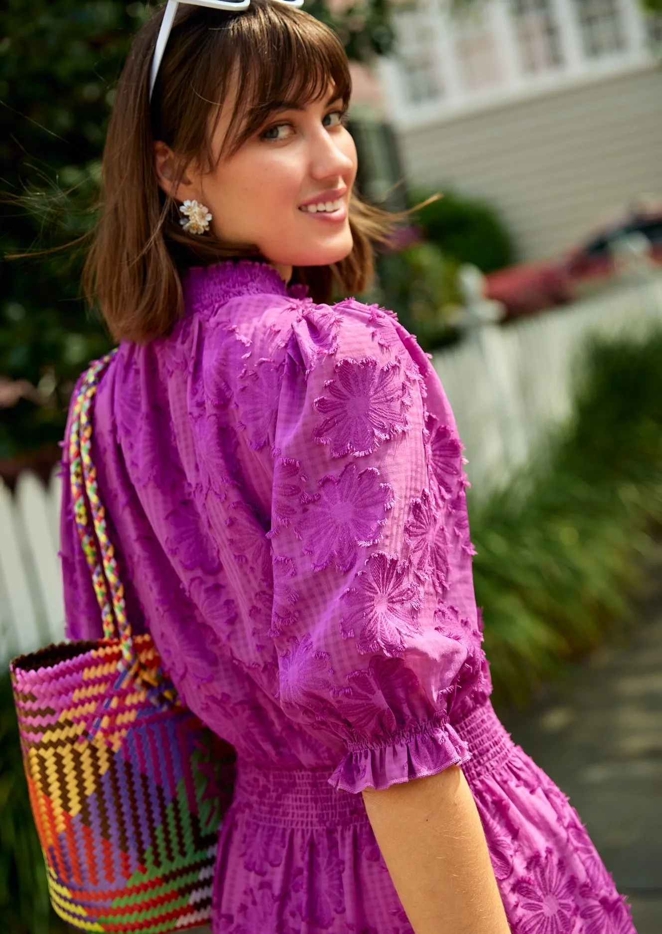 Bennett Dress Camellia Sunflower Burnout Chiffon sold by Abbey Glass product image thumbnail 3