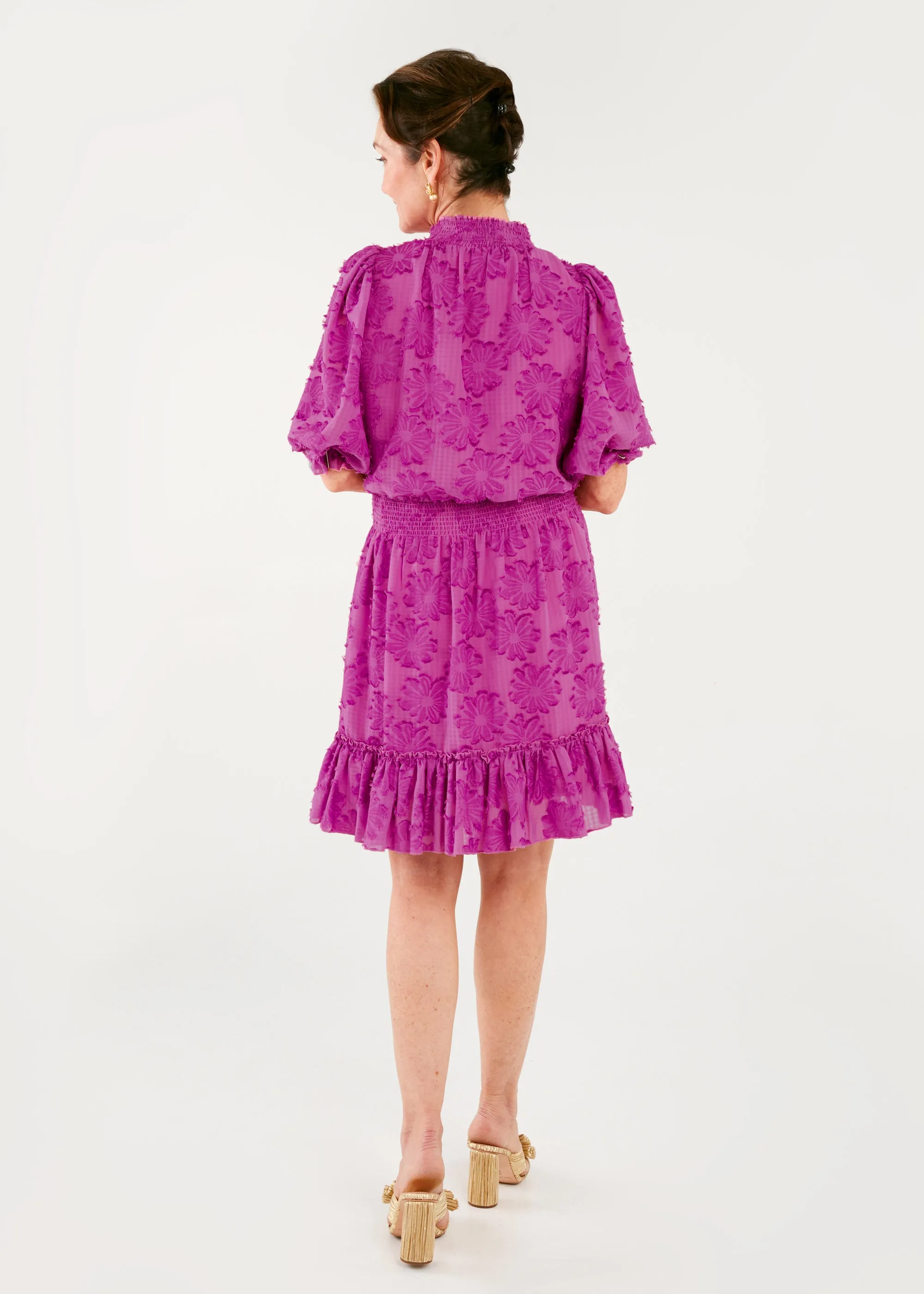 Bennett Dress Camellia Sunflower Burnout Chiffon sold by Abbey Glass product image thumbnail 5