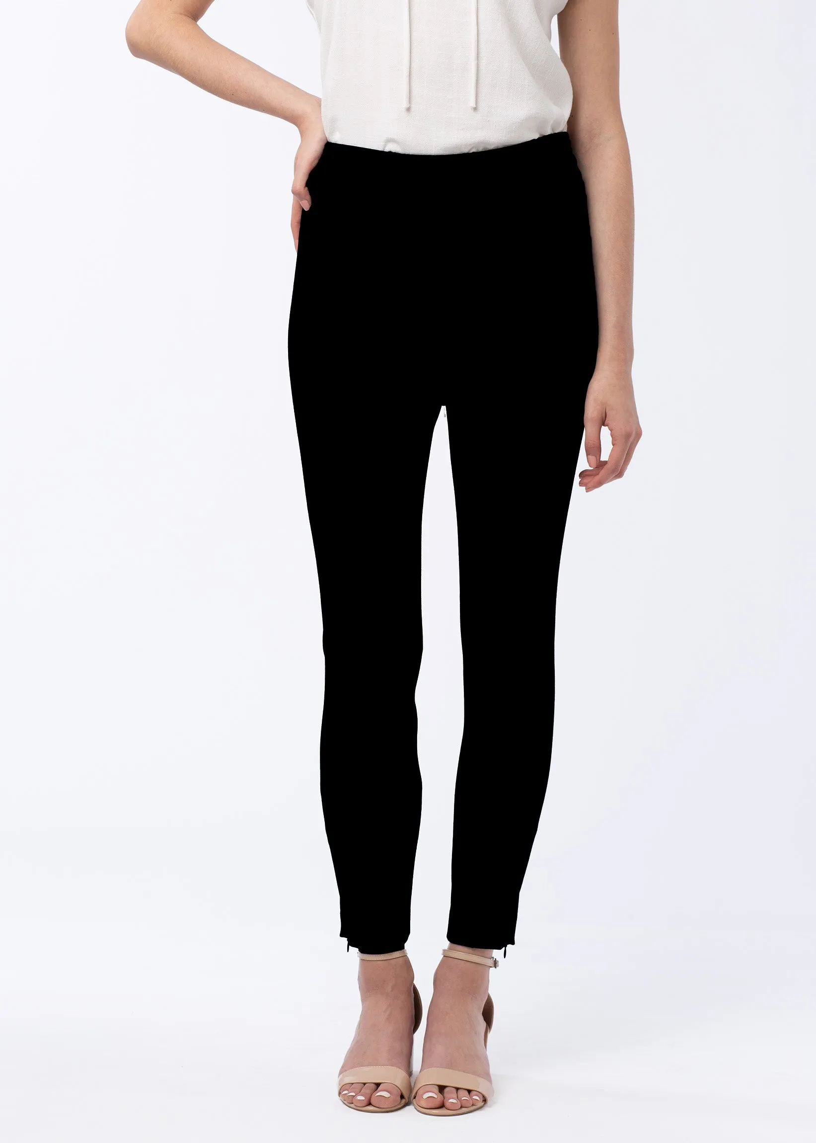 Gregg Skinny Ankle Pant Black Ponte sold by Abbey Glass