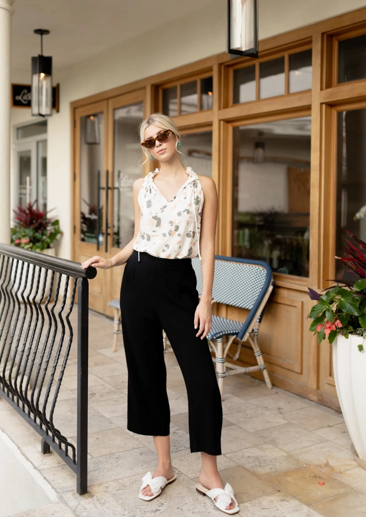 GRACE WIDE LEG CULOTTES BLACK sold by Abbey Glass