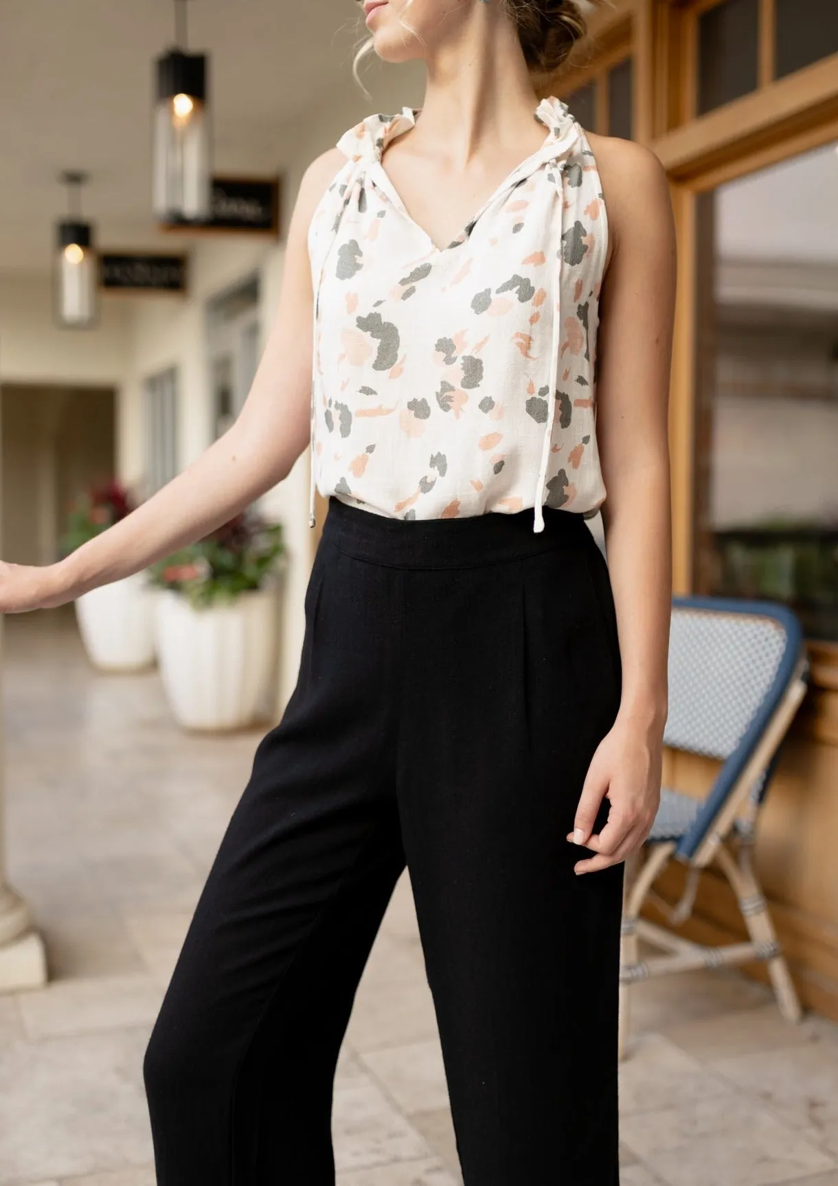 GRACE WIDE LEG CULOTTES BLACK sold by Abbey Glass product image thumbnail 4