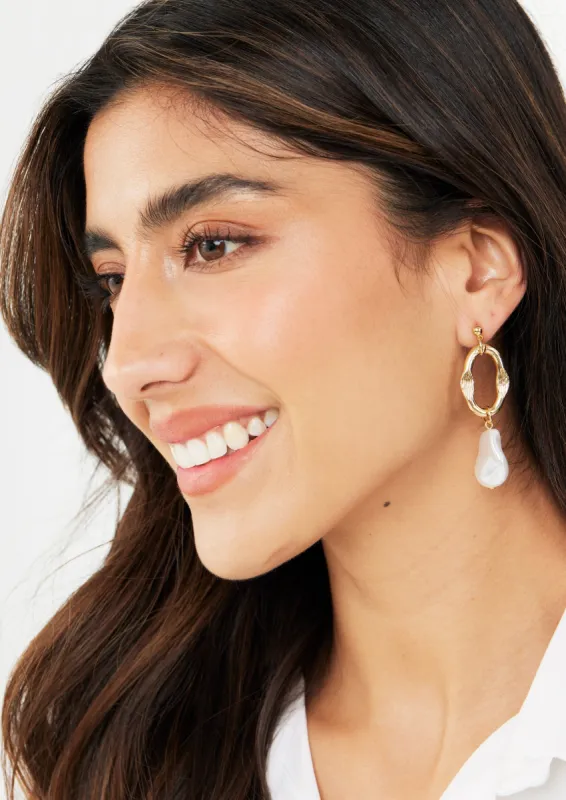 Oval Ring & Pearl Earrings sold by Abbey Glass