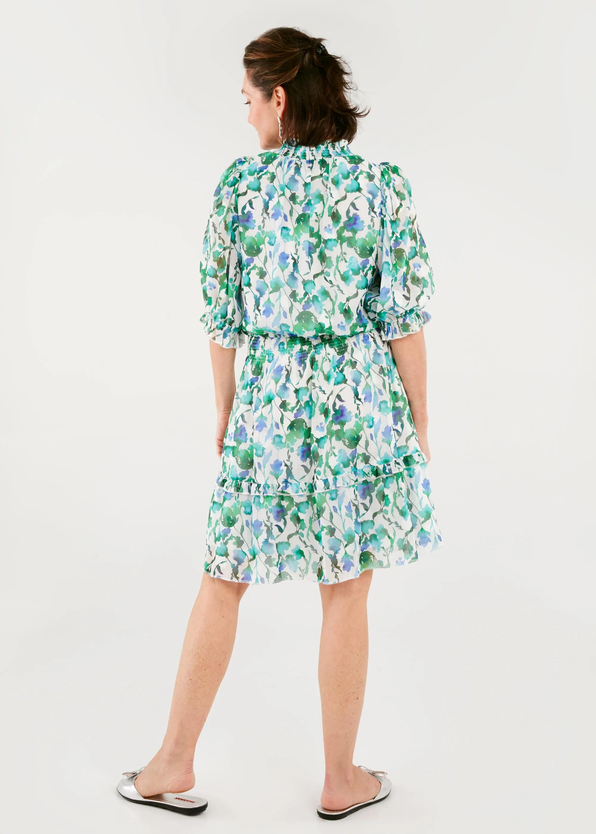 Bennett Dress Watercolor Vine sold by Abbey Glass product image thumbnail 4