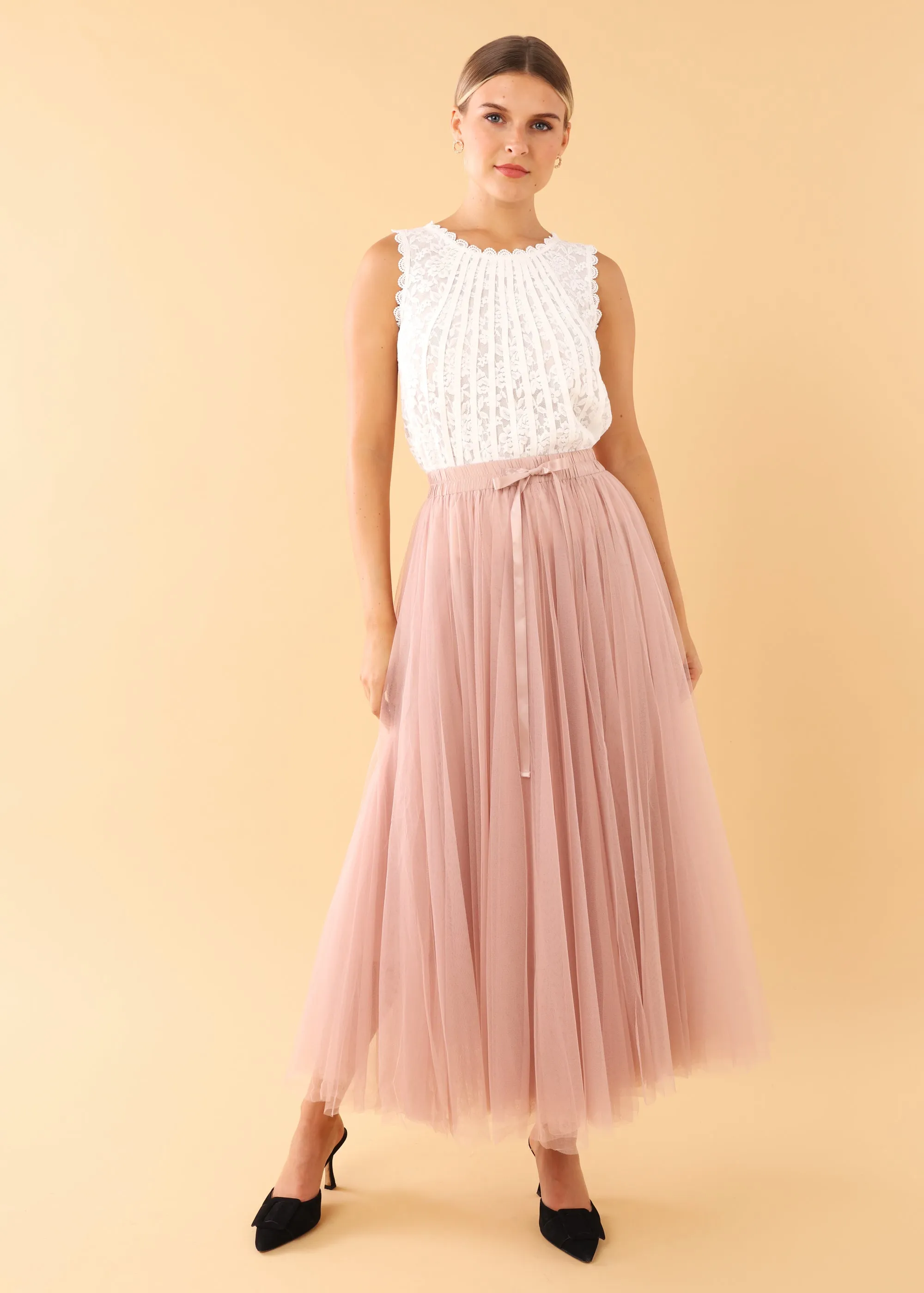 Sue Tulle Skirt Light Pink sold by Abbey Glass product image thumbnail 3