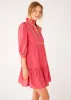 Emmerson Dress Pink Linen sold by Abbey Glass
