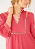 Emmerson Dress Pink Linen sold by Abbey Glass