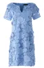 Lulu Dress Cornflower Blue 3-D Lace sold by Abbey Glass