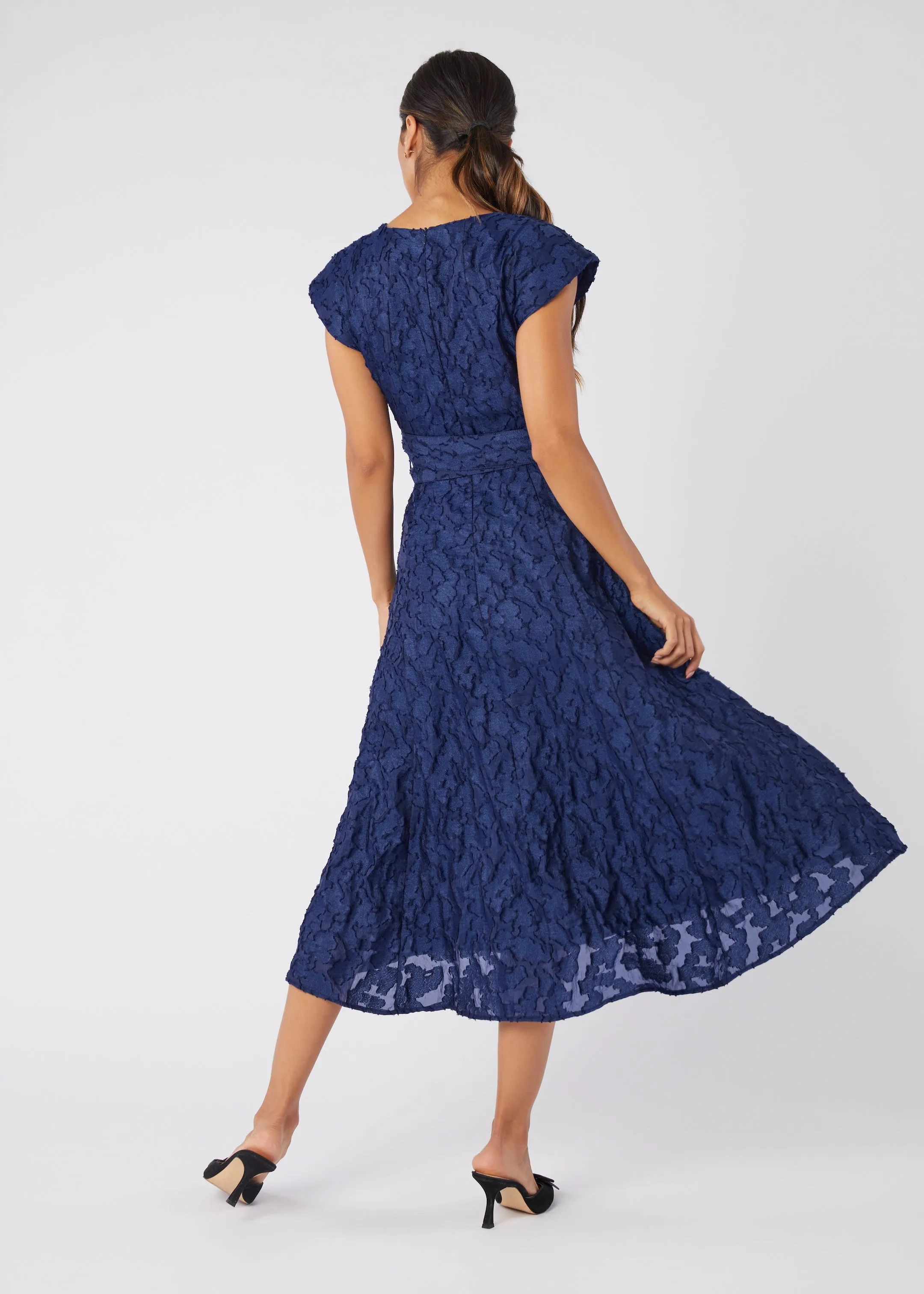 Olivia Dress Navy Organza sold by Abbey Glass product image thumbnail 3