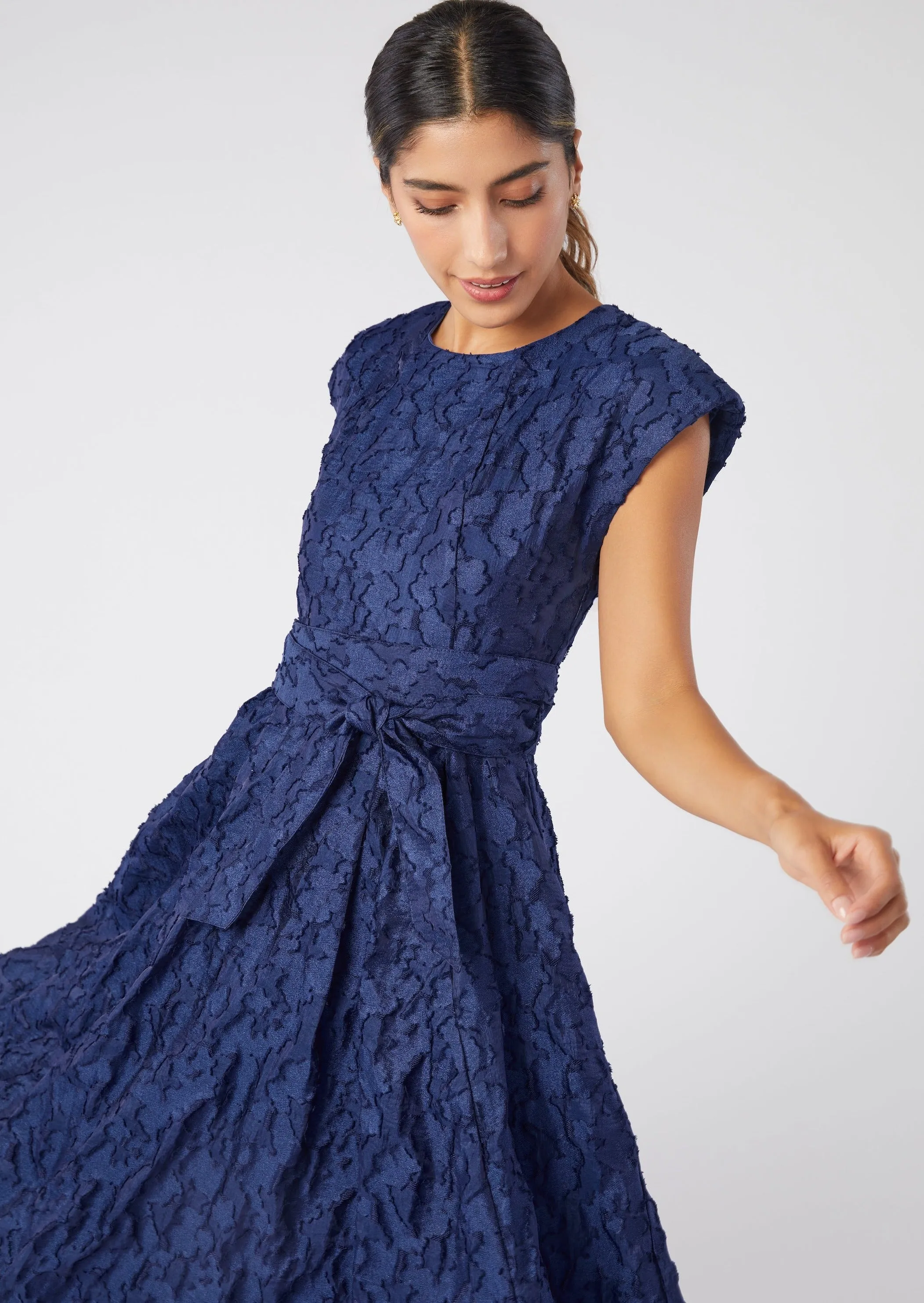 Olivia Dress Navy Organza sold by Abbey Glass product image thumbnail 2