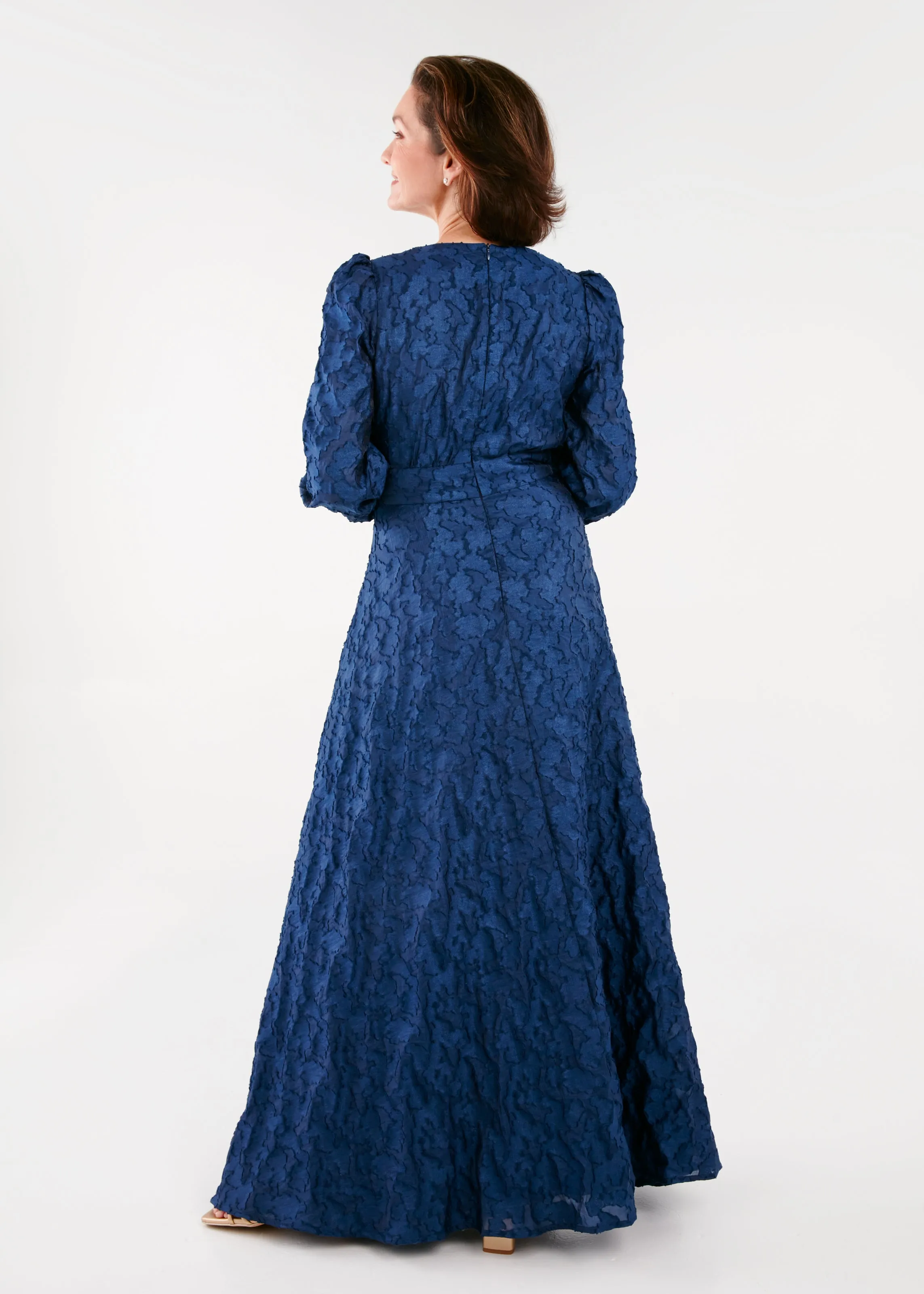 Brooke Gown Navy Cloud Organza sold by Abbey Glass product image thumbnail 4