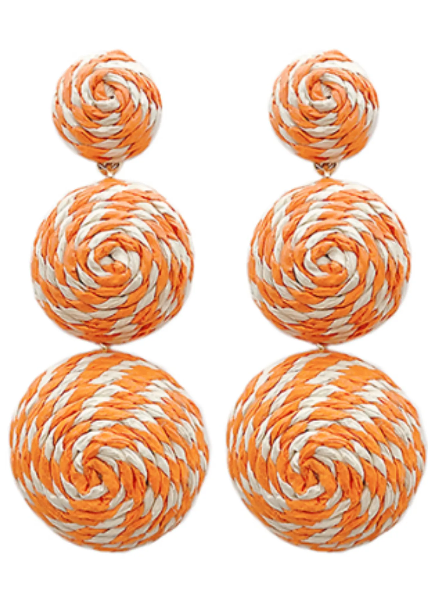 Three Tiered Raffia Earring sold by Abbey Glass product image thumbnail 4