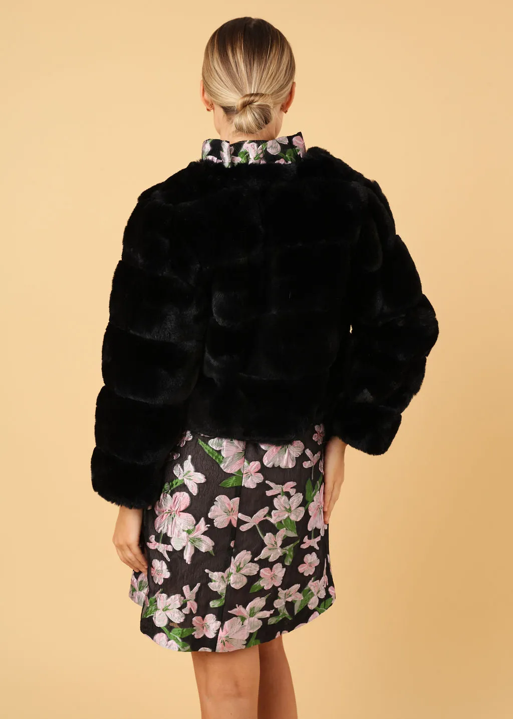 Ella Fur Jacket Black sold by Abbey Glass product image thumbnail 3