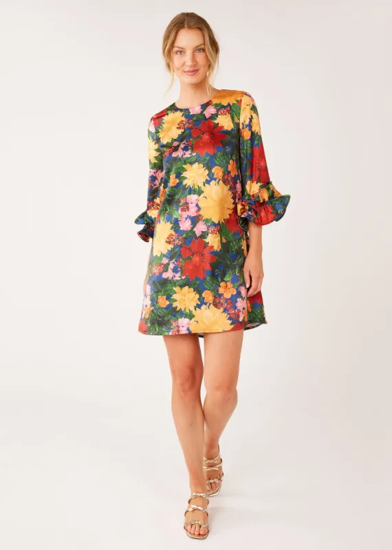 Bronwyn Dress Full Bloom Satin sold by Abbey Glass