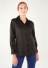 Nora Blouse Black Satin sold by Abbey Glass