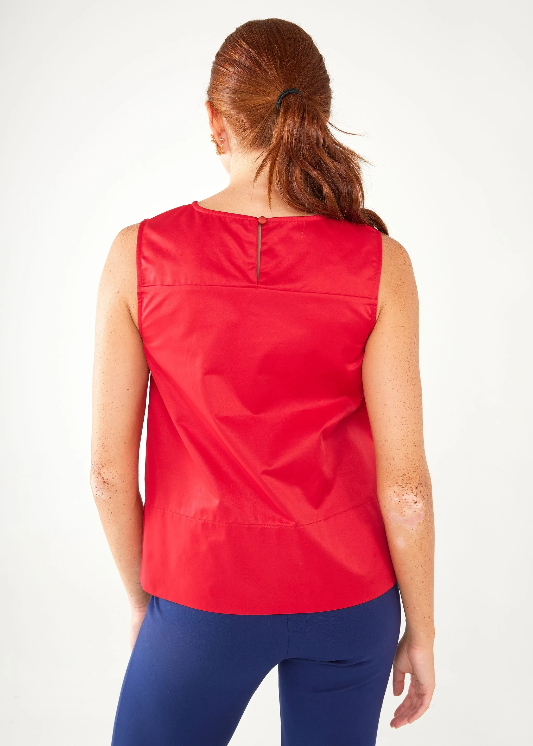 Zoe Top Red Duchess Satin sold by Abbey Glass product image thumbnail 4