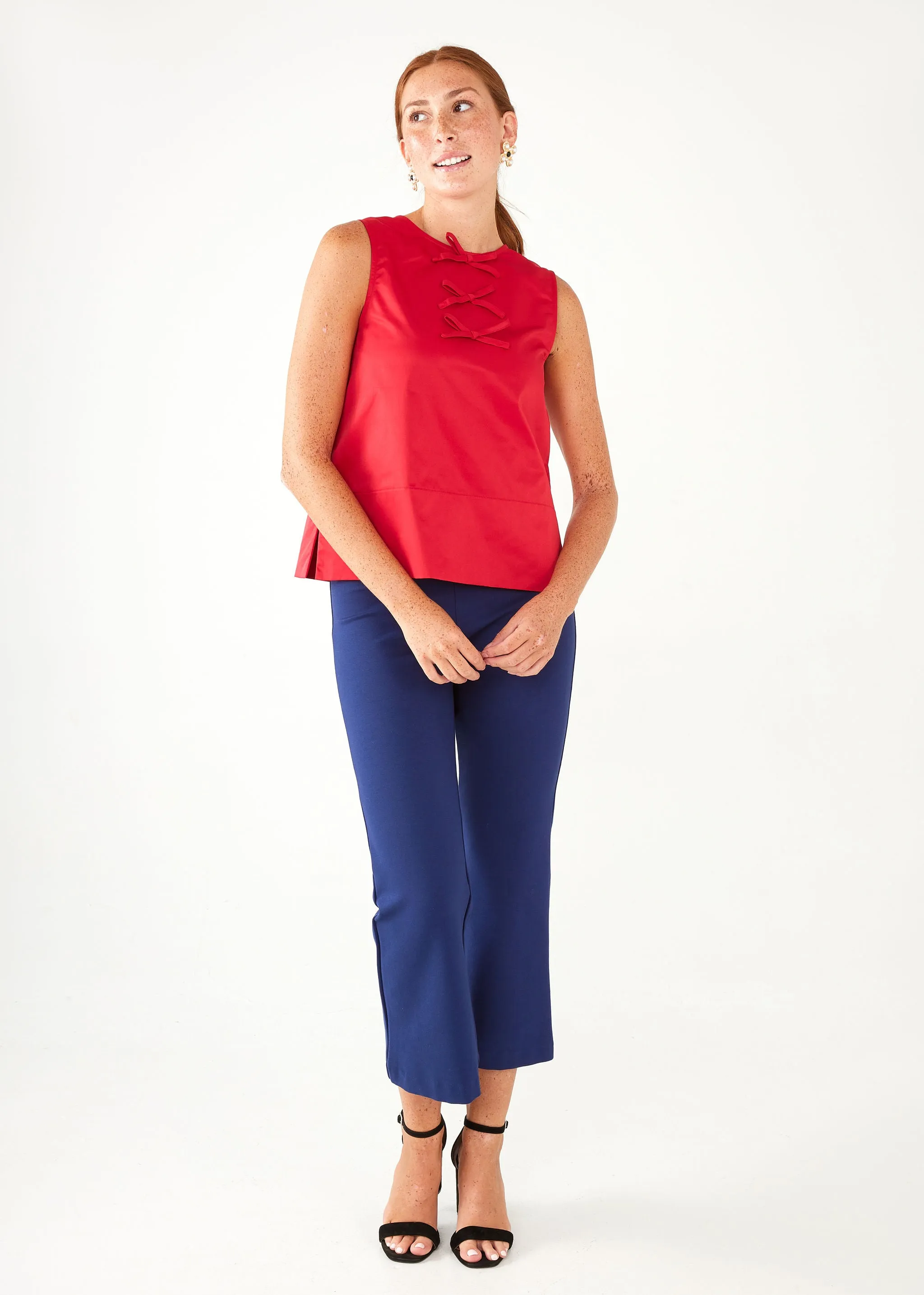 Zoe Top Red Duchess Satin sold by Abbey Glass product image thumbnail 5