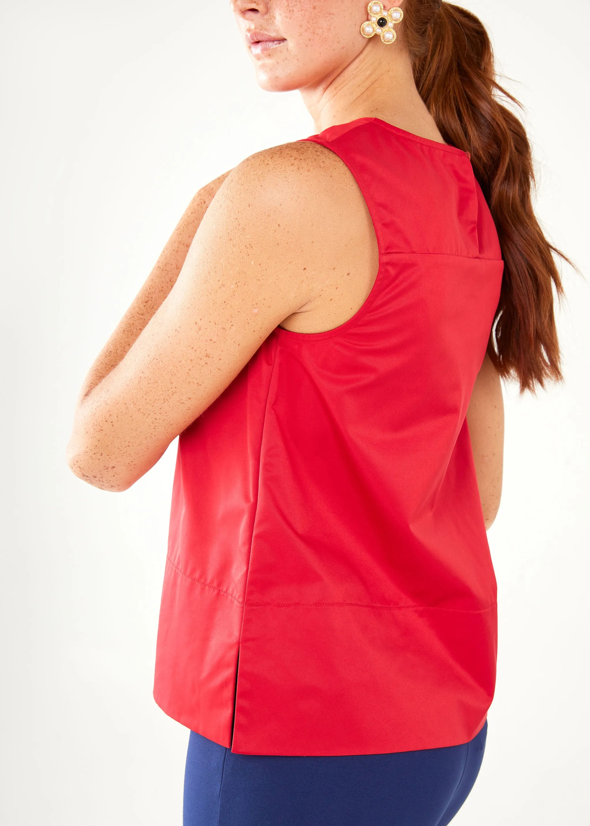 Zoe Top Red Duchess Satin sold by Abbey Glass product image thumbnail 3