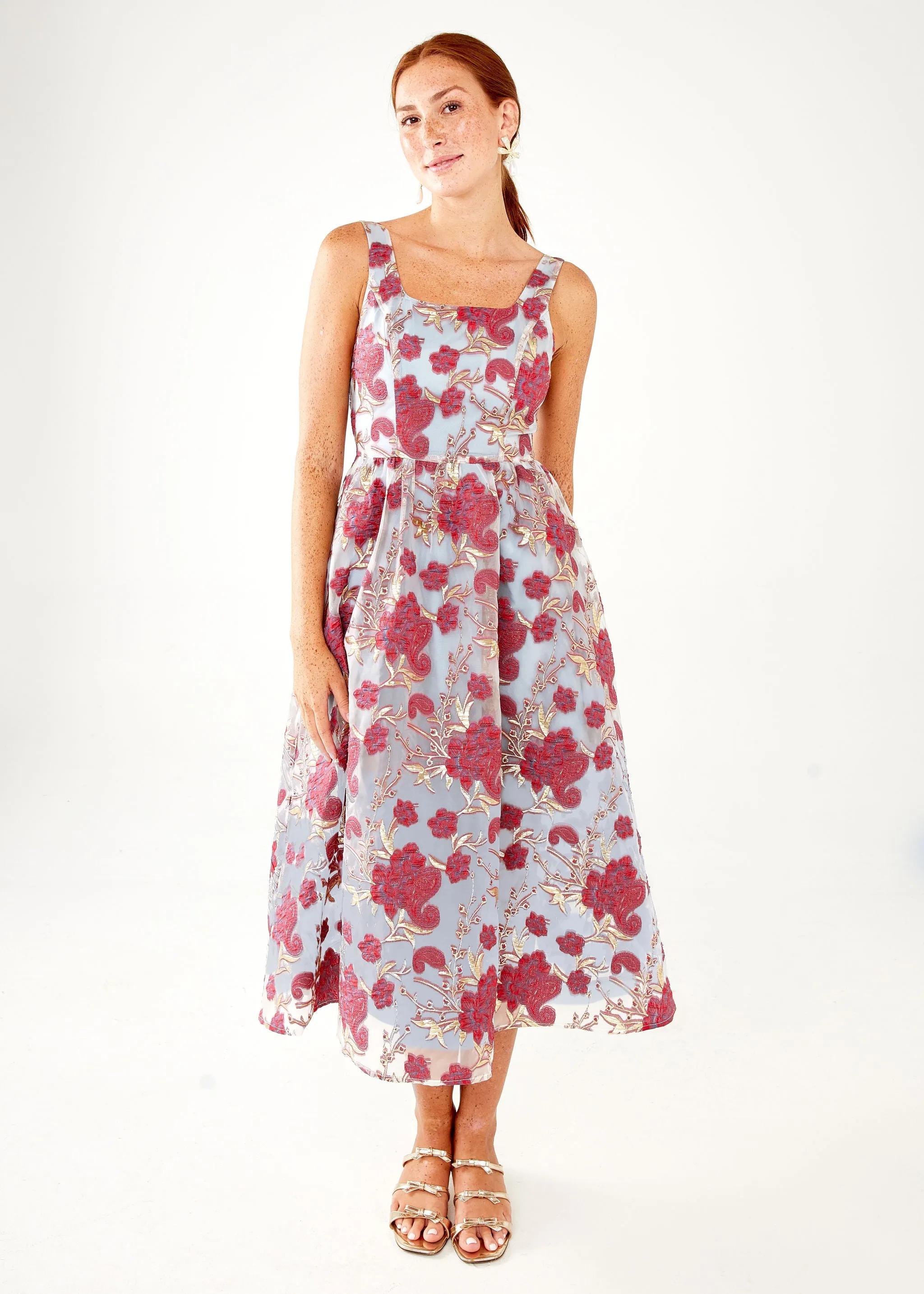 Victoria Dress Moonlight Petal Organza sold by Abbey Glass