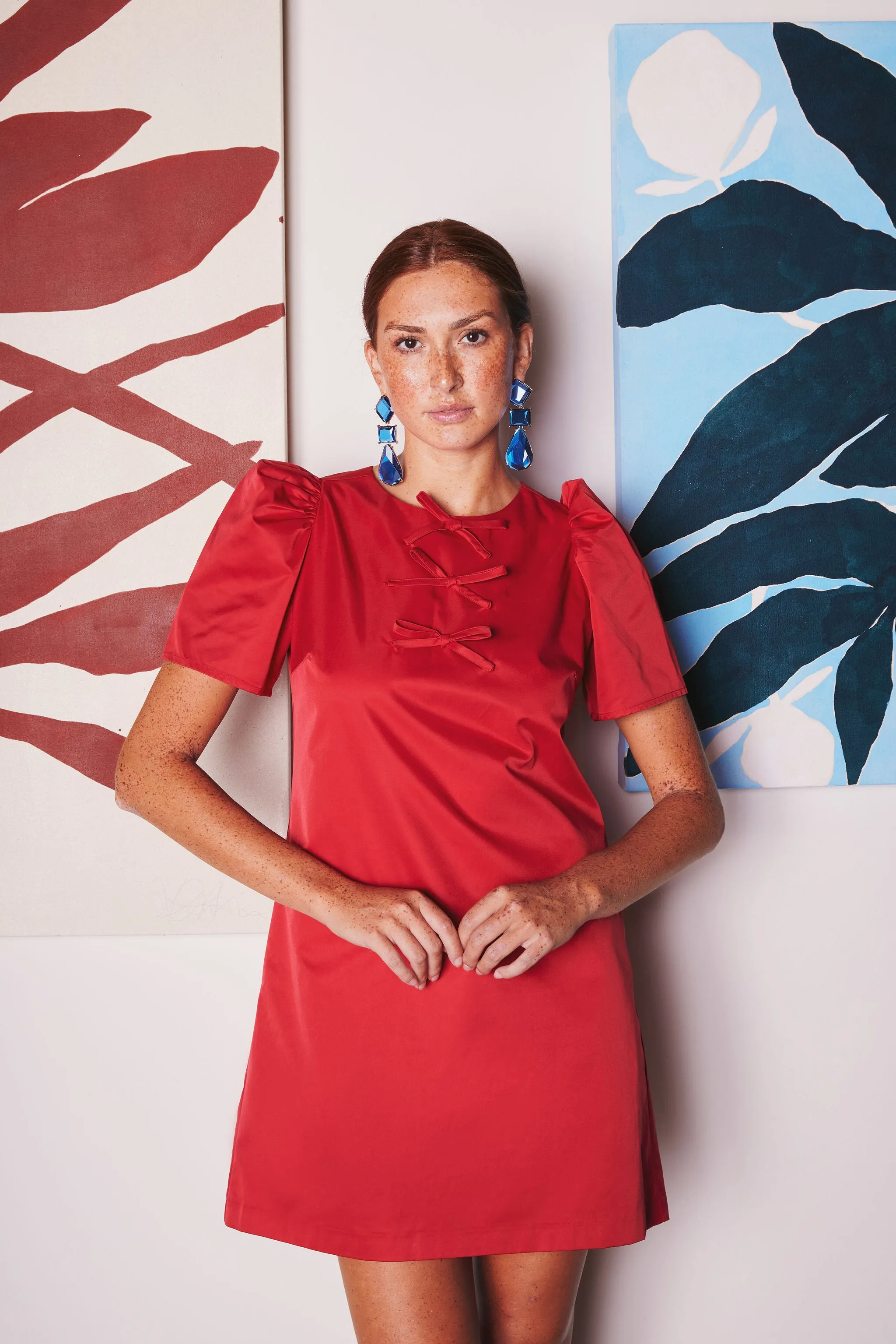 Marty Dress Red Duchess Satin sold by Abbey Glass product image thumbnail 5