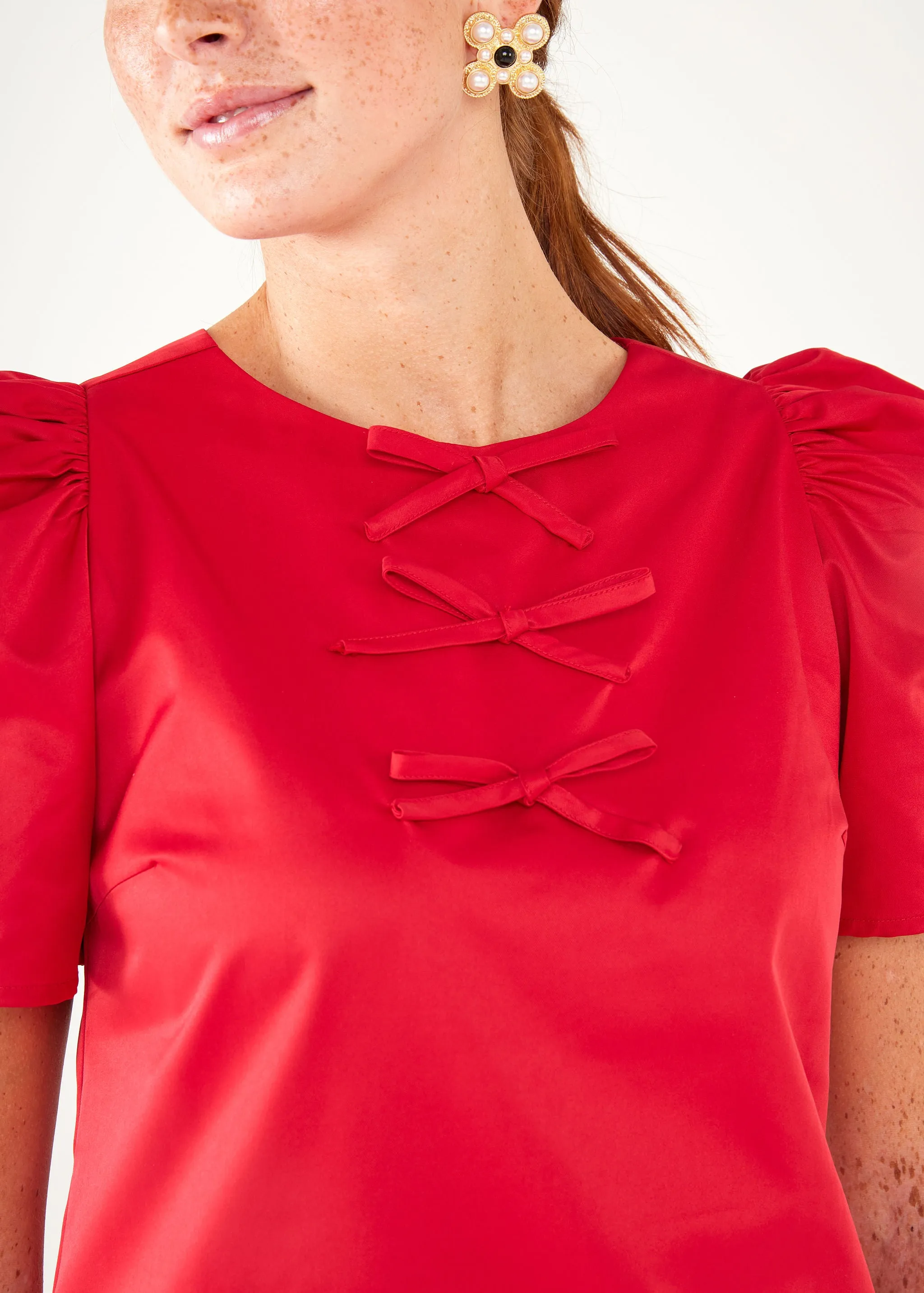 Marty Dress Red Duchess Satin sold by Abbey Glass product image thumbnail 2